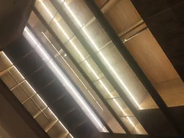 Dressing Room: illuminated dressing room cabinetry and glass doors (view 6)