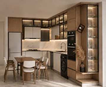 Kitchens: 3D kitchen concept with island and integrated storage (view 15)