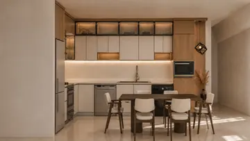 Kitchens: 3D kitchen concept with island and integrated storage (view 17)