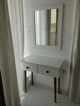 Storage Units: dressing table and mirror with drawers (view 12)